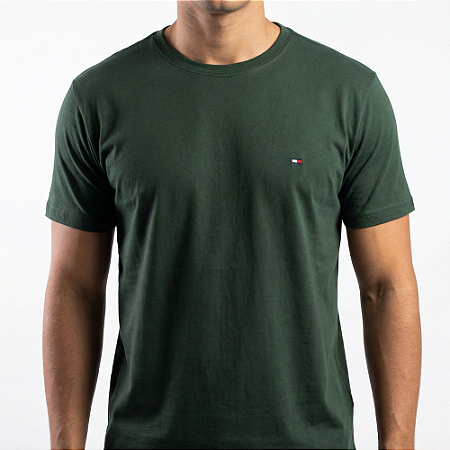 Camiseta Verde Básica Masculina | Desconto Progressivo no Carrinho