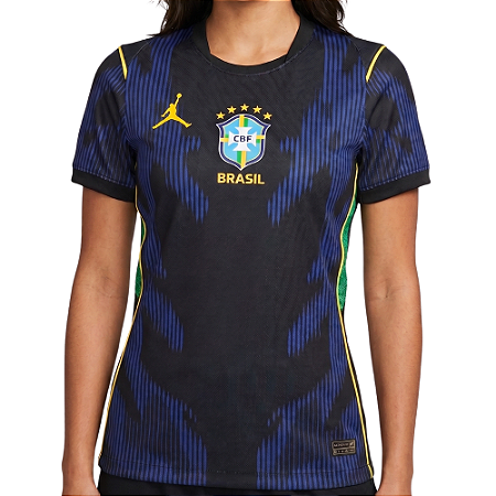 Camisa Feminina Seleção Brasileira Azul 2026 - Nacional