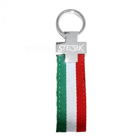 Chaveiro automotivo de lona Sterk - Estampa cores Bandeira Itália