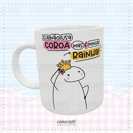 Caneca cerâmica 325ml - Flork - Minha Rainha