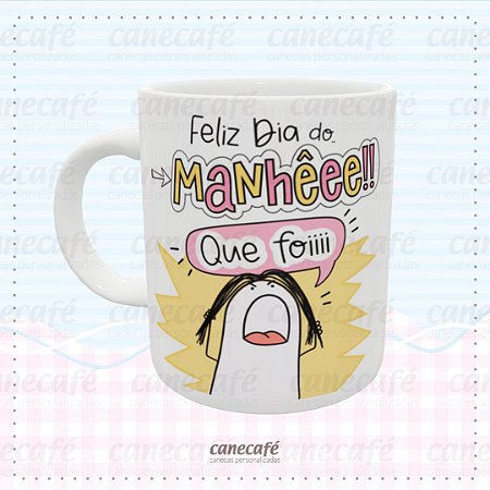 Caneca cerâmica 325ml - Flork - Manhêêê