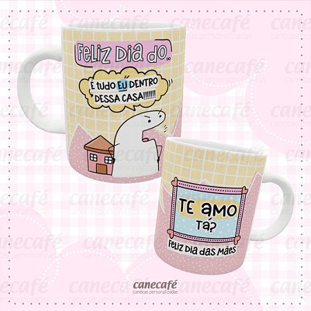 Caneca cerâmica 325ml - Flork - Mãe tudo eu