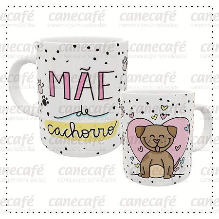 Caneca cerâmica 325ml - Mãe de Cachorro