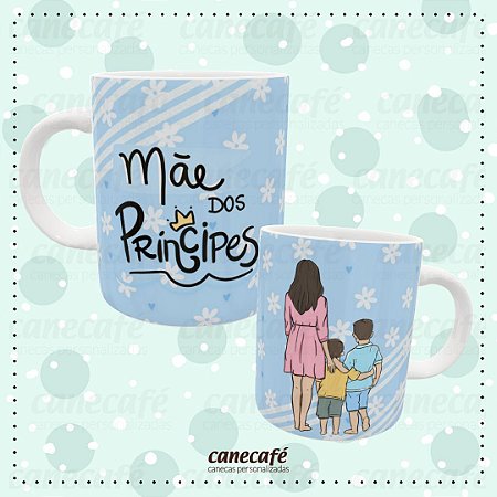 Caneca cerâmica 325ml - Mãe de Príncipes