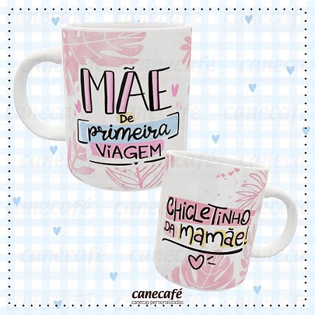Caneca cerâmica 325ml - Mãe de Primeira Viagem