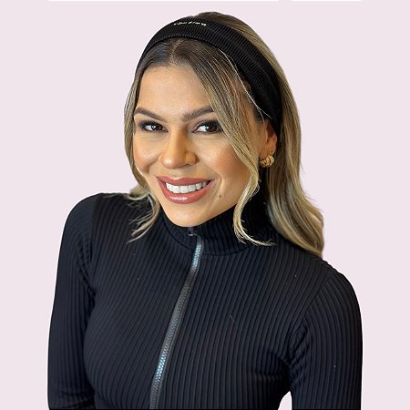 Faixa de Cabelo Micro Cotelê Preto