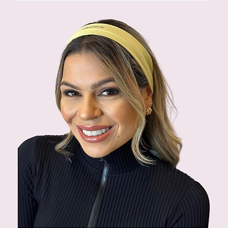 Faixa de Cabelo Suplex Amarelo