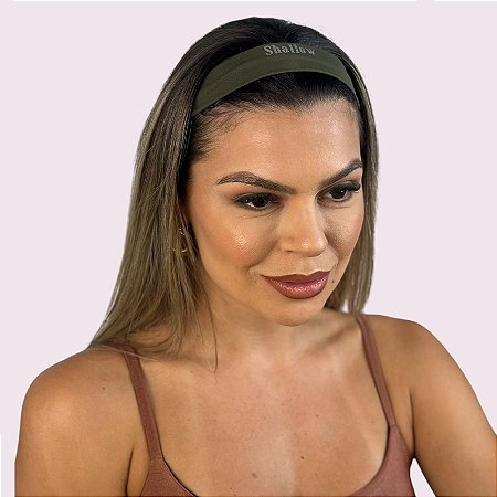 Faixa de Cabelo Suplex Verde Militar