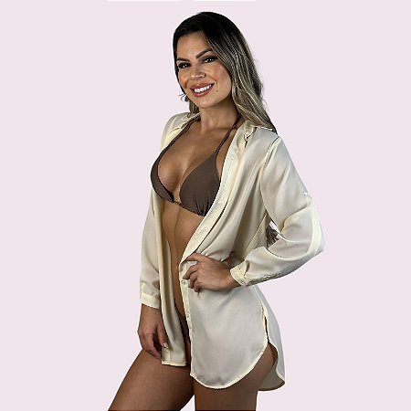 Camisa de Praia Off White G/GG