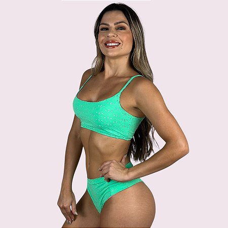 Biquíni Bali Broderi Verde