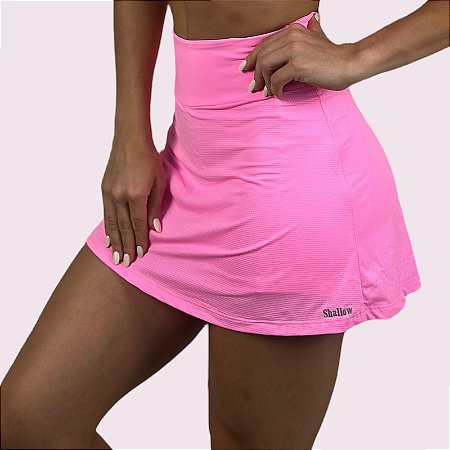 Shorts Saia Dani Dry Fit Rosa Neon