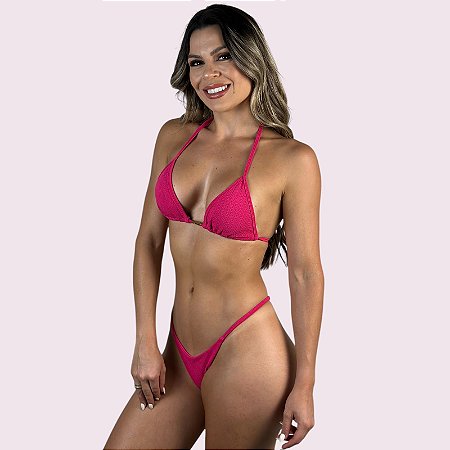 Biquíni Dubai Texturizado Magenta