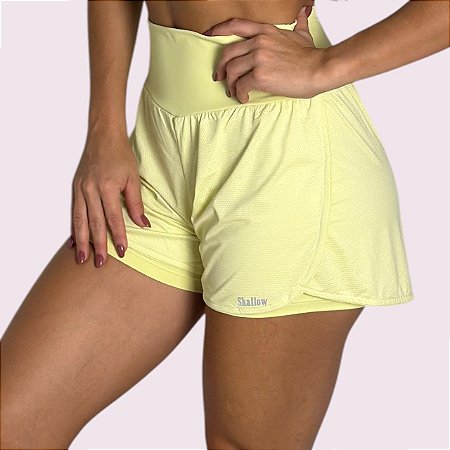 Shorts Dry Fit Amarelo Candy