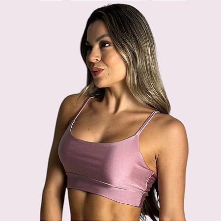 Top Isa Metalizado Malva