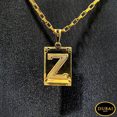 Pingente Banhado a Ouro Letra Z