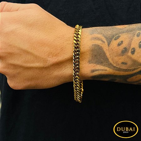 PULSEIRA ITALIANA BANHADA A OURO