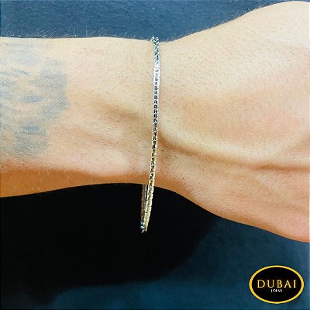 PULSEIRA RABO DE LAGARTO AÇO INOX