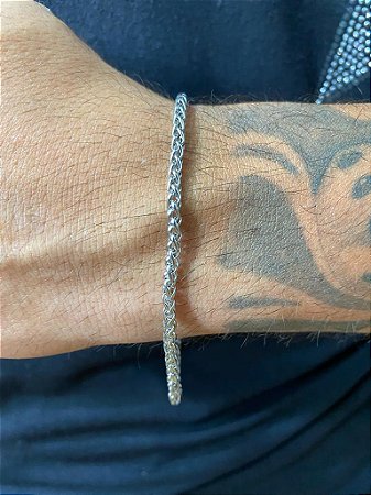 PULSEIRA RABO DE DRAGÃO AÇO INOX