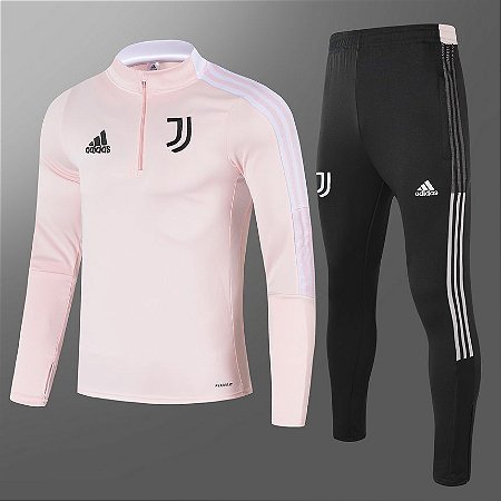 Kit Agasalho Juventus rosa - 21/22 - Shop Futebol