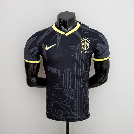 Camisa Brasil preta jogador 22/23 - Shop Futebol