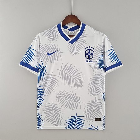 Camisa Brasil classica branca -2022 - Shop Futebol