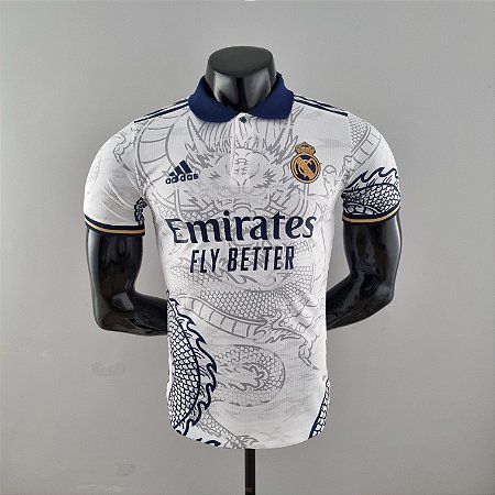 Camisa Real Madrid Dragon White versao jogador 22/23 - Shop Futebol