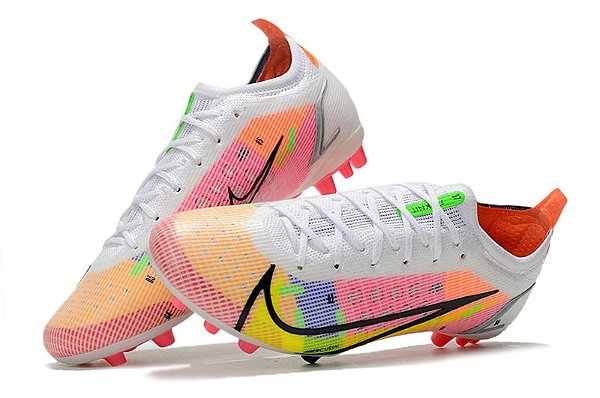 Chuteira Nike Assassin 14 Generation Low Top branca e rosa( campo) - Shop  Futebol