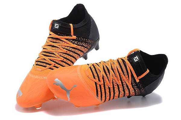Chuteira Puma Future Z 1.3 Instinct laranja e preta( campo) - Shop Futebol