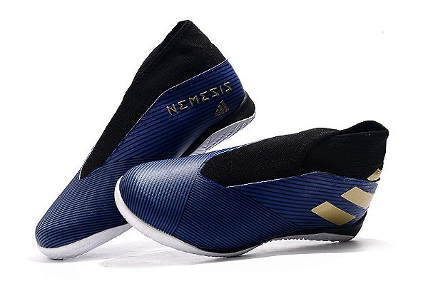 Chuteira Futsal Adidas Nemeziz 19.3 Laceless azul( Quadra) - Shop Futebol