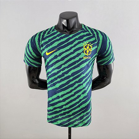 Camisa Brasil classica azul e verde 22/23 - Shop Futebol