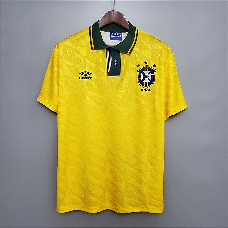 Camisa Brasil Retrô 91/93 Home - Shop Futebol