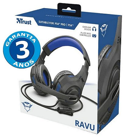 Headset Gamer GXT 307B RAVU - PS4/PS5/Switch/Xbox One/PC - TRUST