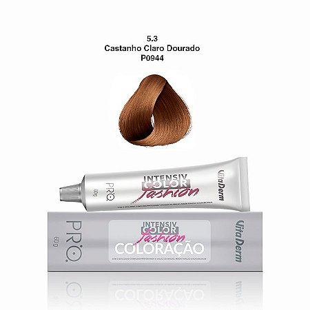 Coloracao Creme Profissional 5 3 Castanho Claro Dourado Vita Derm Cycle