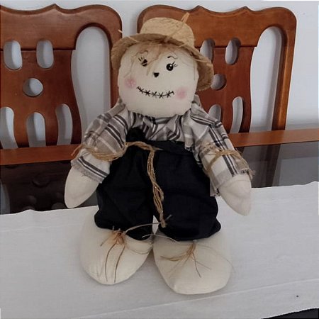 Boneco de pano decorativos espantalho