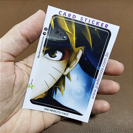 CARD STICKER - NARUTO FACE