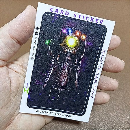 CARD STICKER - MANOPLA DO INFINITO