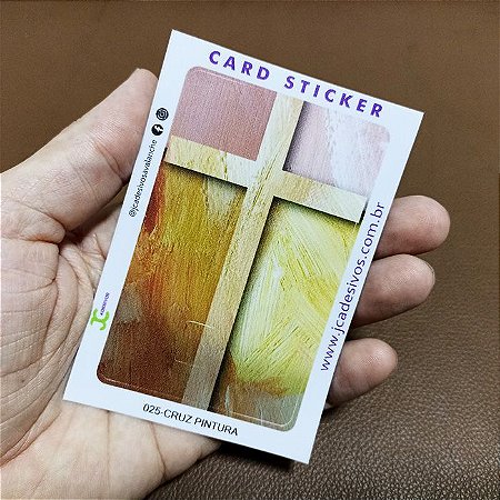 CARD STICKER - CRUZ PINTURA