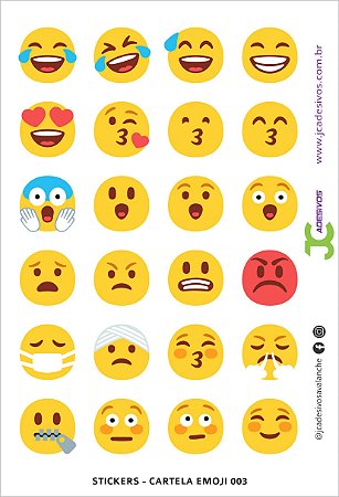 Cartela Sticker Emoji 03