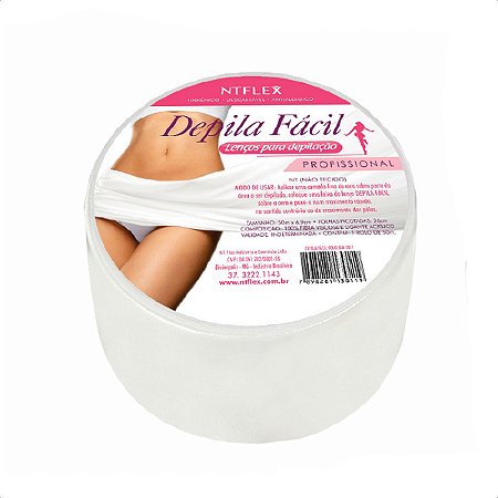 Lenços para Depilação Depila Fácil - Rolo de 50 Metros - NTFLEX