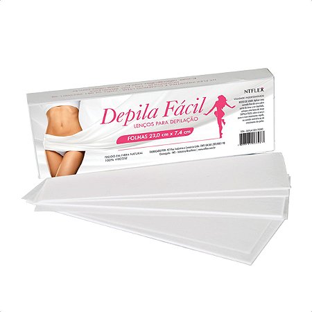 Lenços para Depilação Depila Fácil C/ 100 Folhas