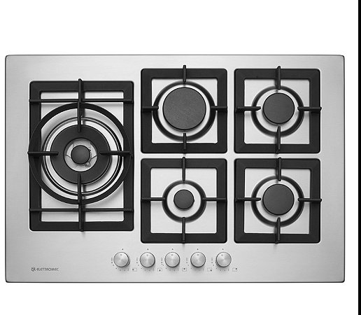 Cooktop 5 bocas 75 cm Quadratto