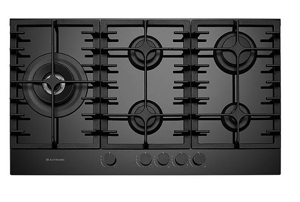 Cooktop Vetro 5 Queimadores 90cm bivolt - ELETTROMEC