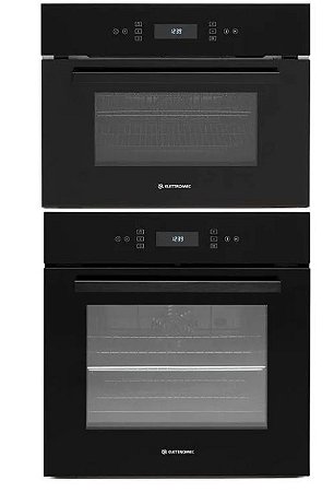 Forno Vetro multifunção digital 60cm + micro-ondas Vetro flat 40L - 220V