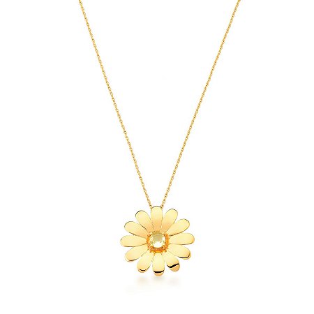 Colar Flor Dourado
