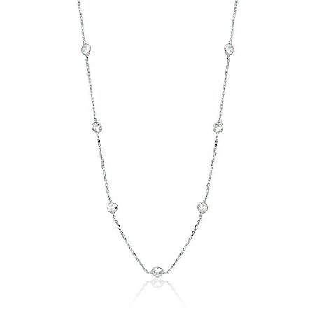 Colar Tiffany Branco Longo