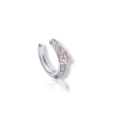 Brinco Piercing Cravejado com Gota de Cristal (com variações)