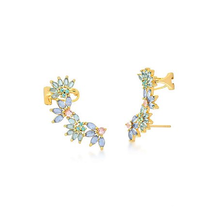 Brinco Ear Cuff Colorido