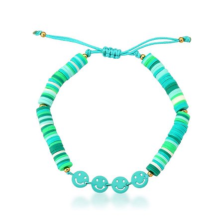 Pulseira com Emoji em Resina