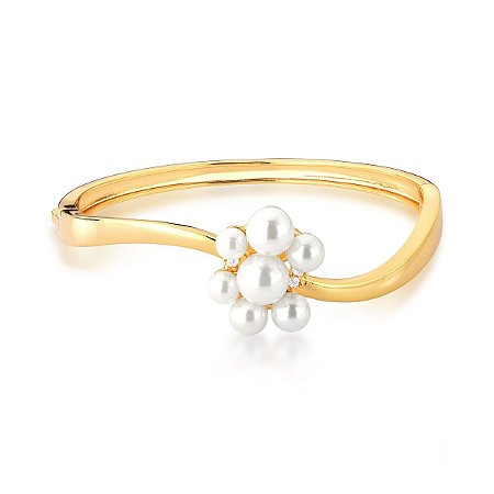 Pulseira com Detalhe Pérolas