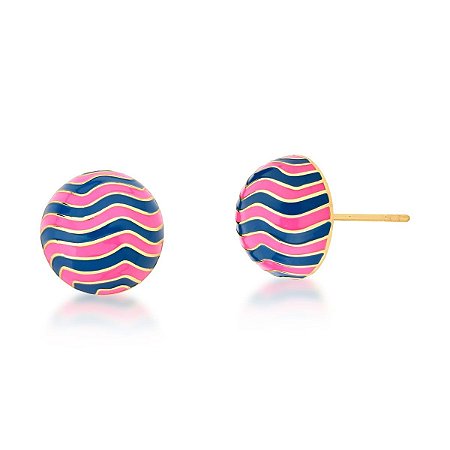 Meraaki - Brinco Bola Esmaltada Colorida (com variações)
